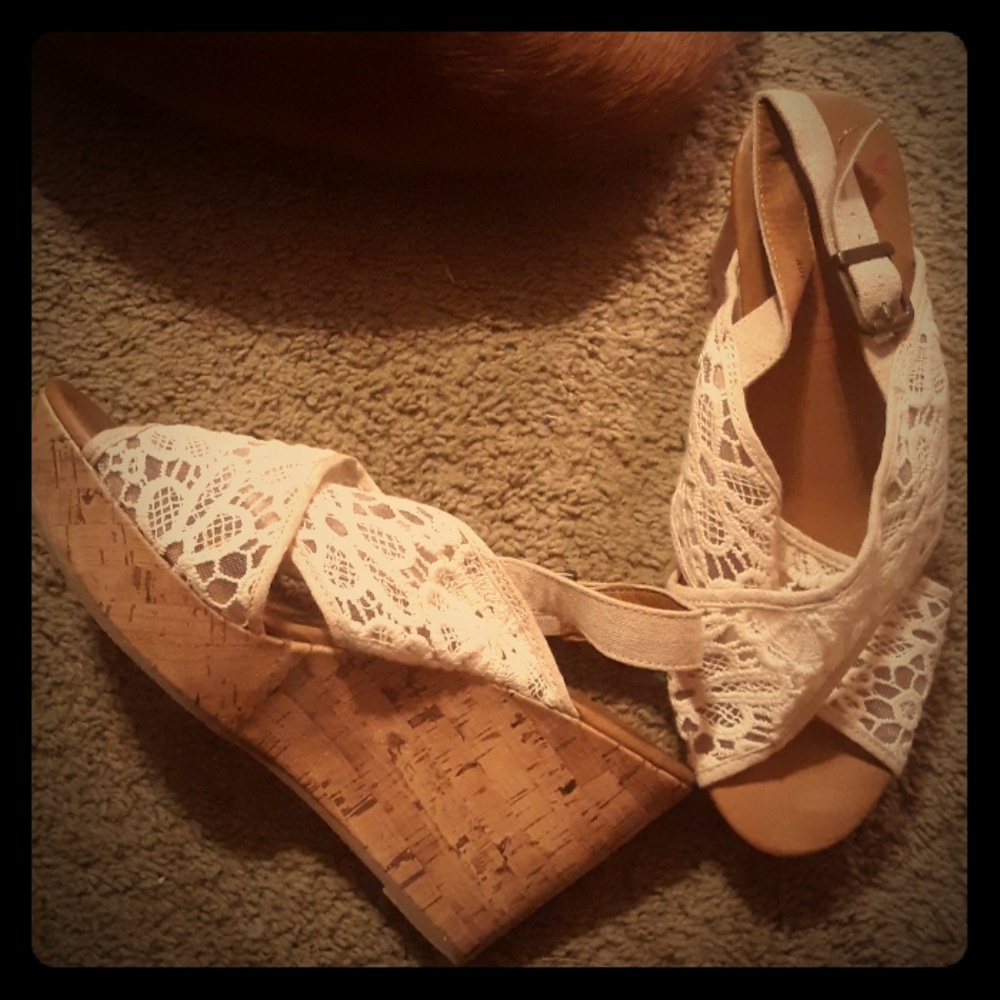 Jellypop cork wedge sandles